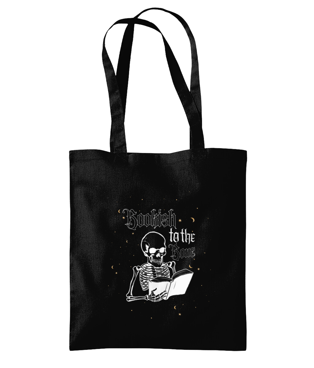 BOOKISH TO THE BONE • SHOULDER TOTE BAG
