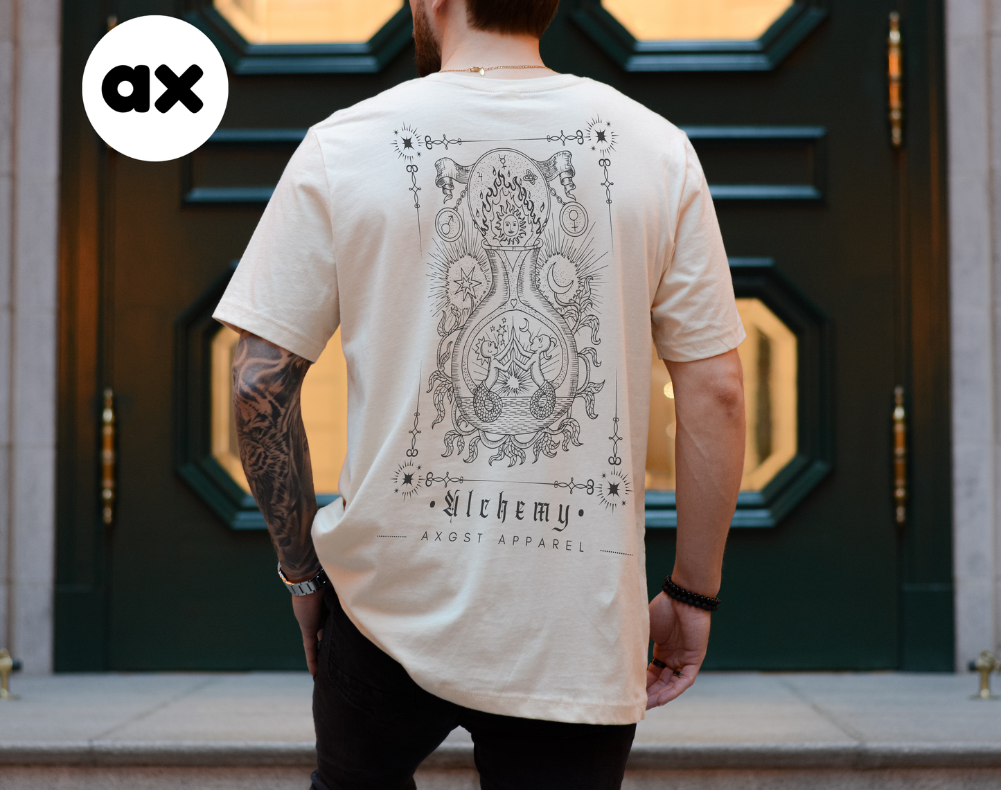 Plus size white alternative t-shirt alchemy axgst apparel