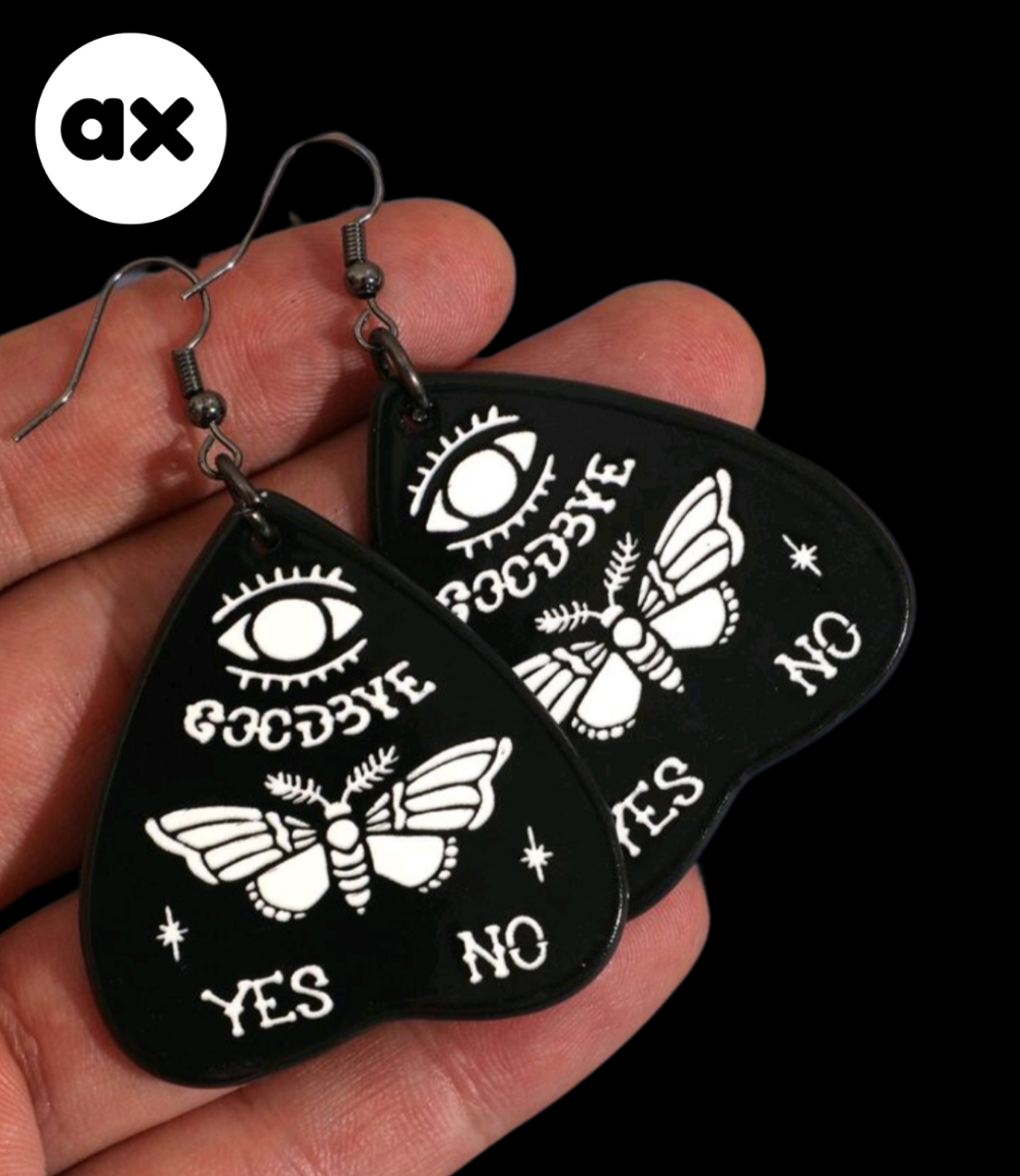 Ouija Planchette • Hook Earrings