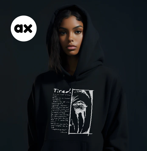 TIRED • UNISEX HOODIE